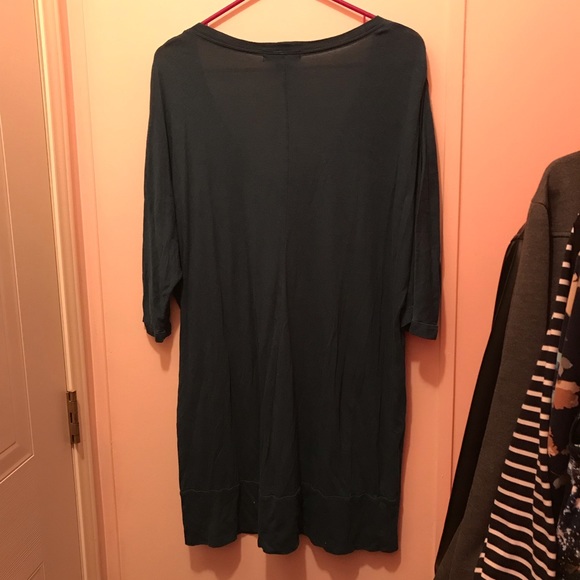 Sea Green Canyon River Blues Drapey Blouse - Picture 2 of 8